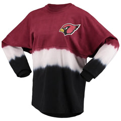 Arizona Cardinals Women's Ombre Long Sleeve T-Shirt Cardinal/White