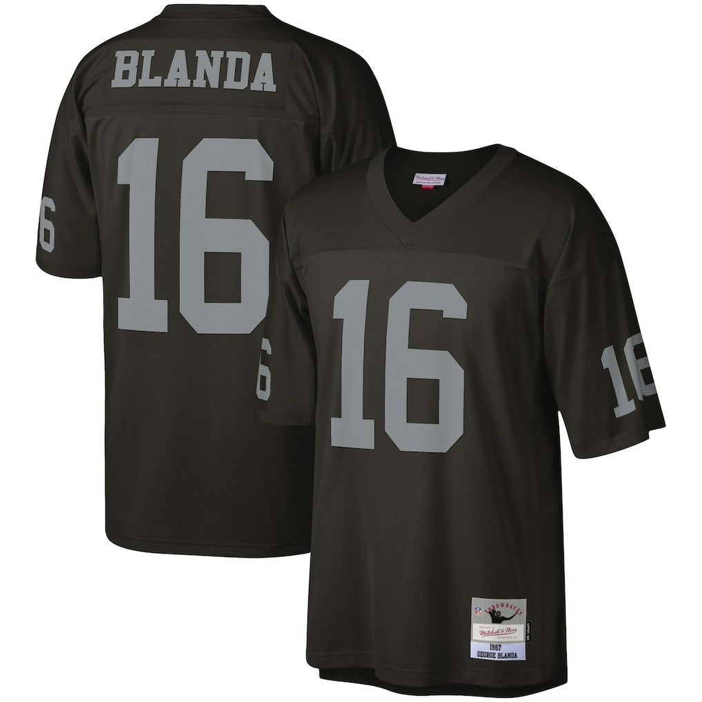 George Blanda Las Vegas Raiders Legacy Replica Jersey Black