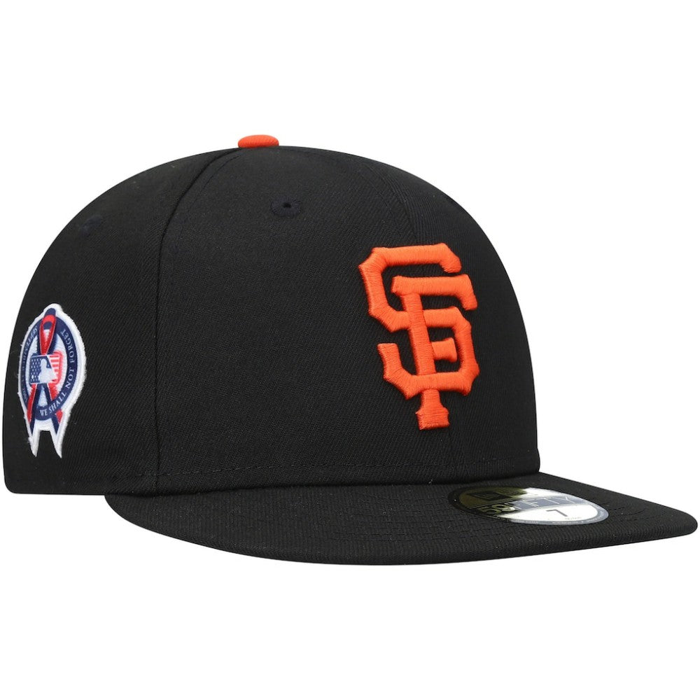 San Francisco Giants New Era 9/11 Memorial Side Patch 59FIFTY Fitted Hat - Black Hats