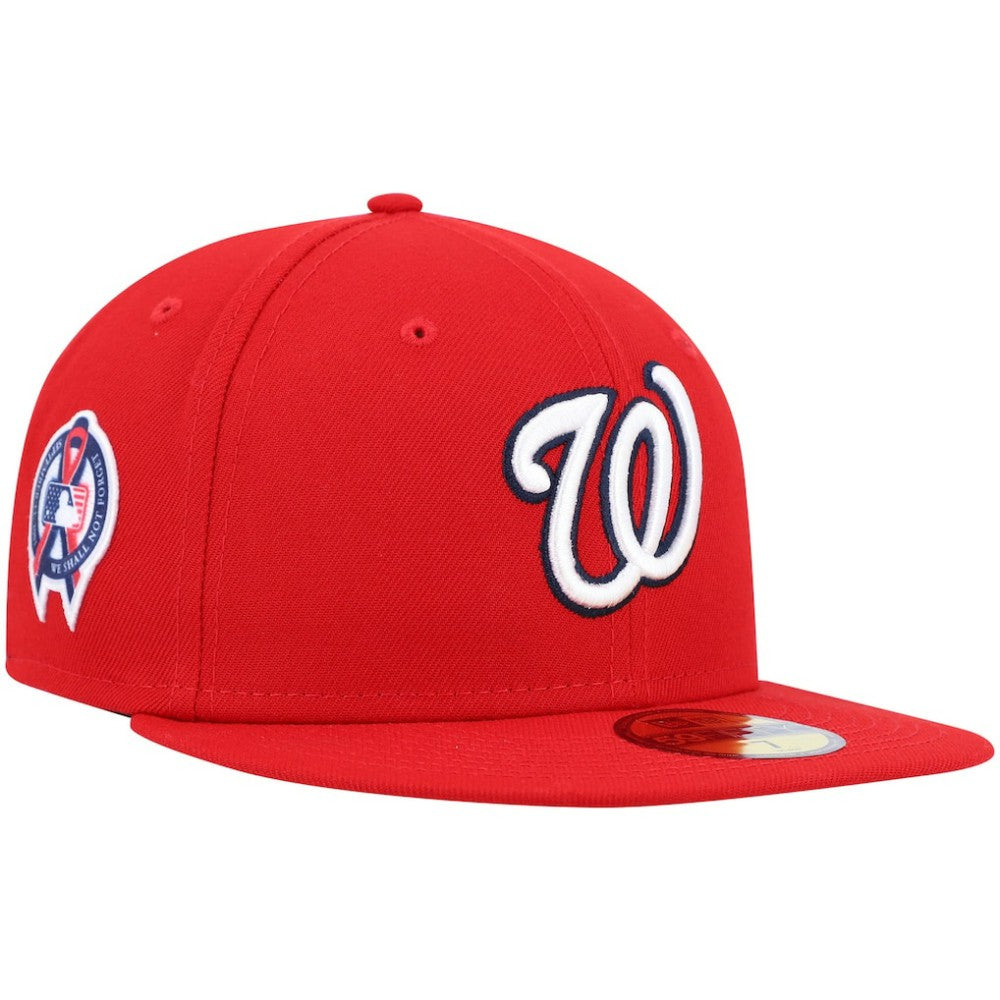 Washington Nationals New Era 9/11 Memorial Side Patch 59FIFTY Fitted Hat - Red Hats