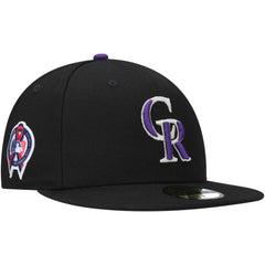 Colorado Rockies New Era 9/11 Memorial Side Patch 59FIFTY Fitted Hat - Black Hats