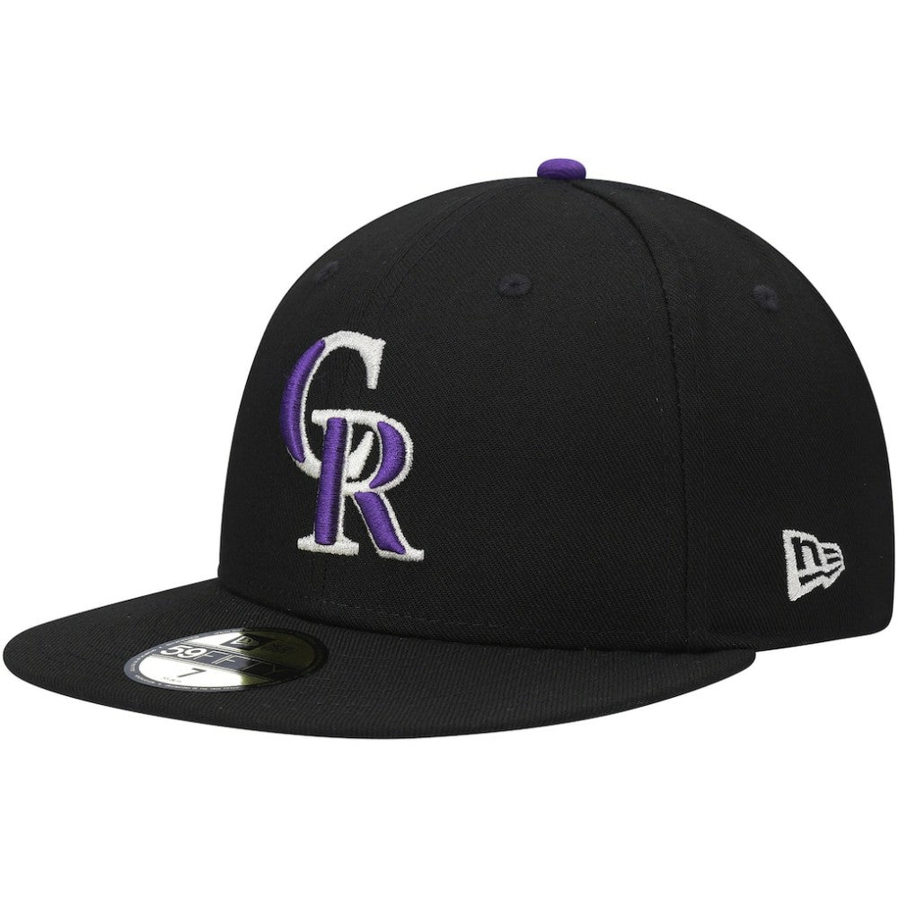 Colorado Rockies New Era 9/11 Memorial Side Patch 59FIFTY Fitted Hat - Black Hats