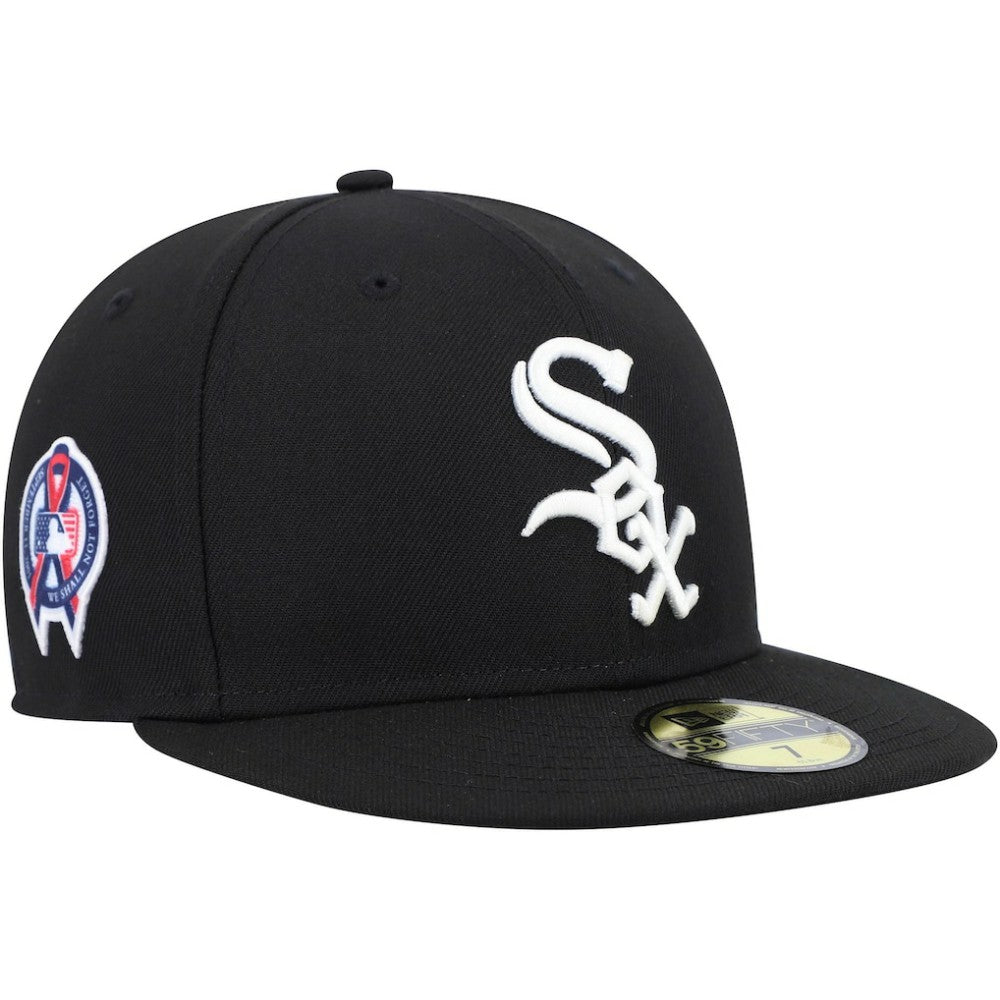 Chicago White Sox New Era 9/11 Memorial Side Patch 59FIFTY Fitted Hat - Black Hats