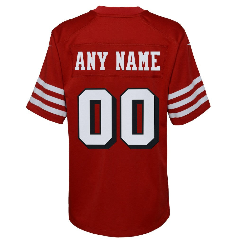 San Francisco 49ers Youth Alternate Custom Game Jersey Scarlet