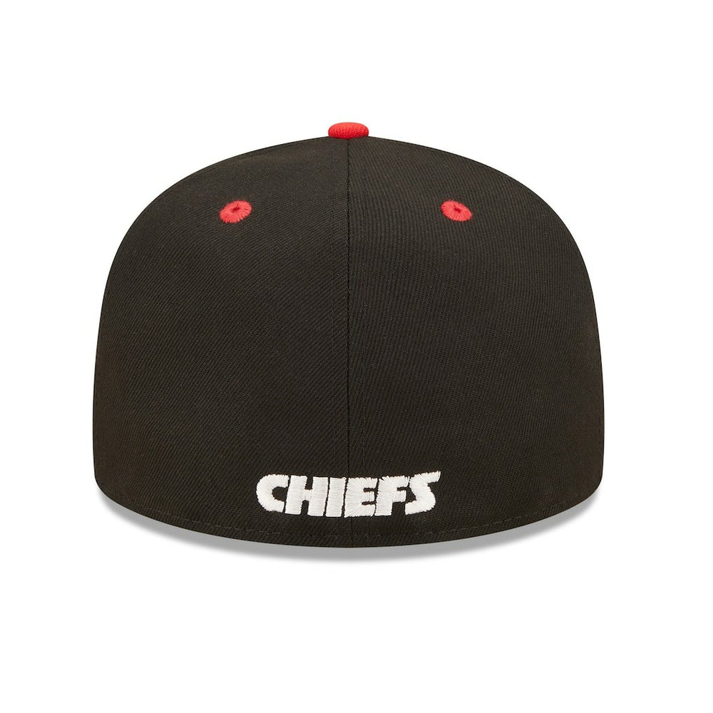 Kansas City Chiefs New Era Flipside 2Tone 59FIFTY Fitted Hat Black/Red