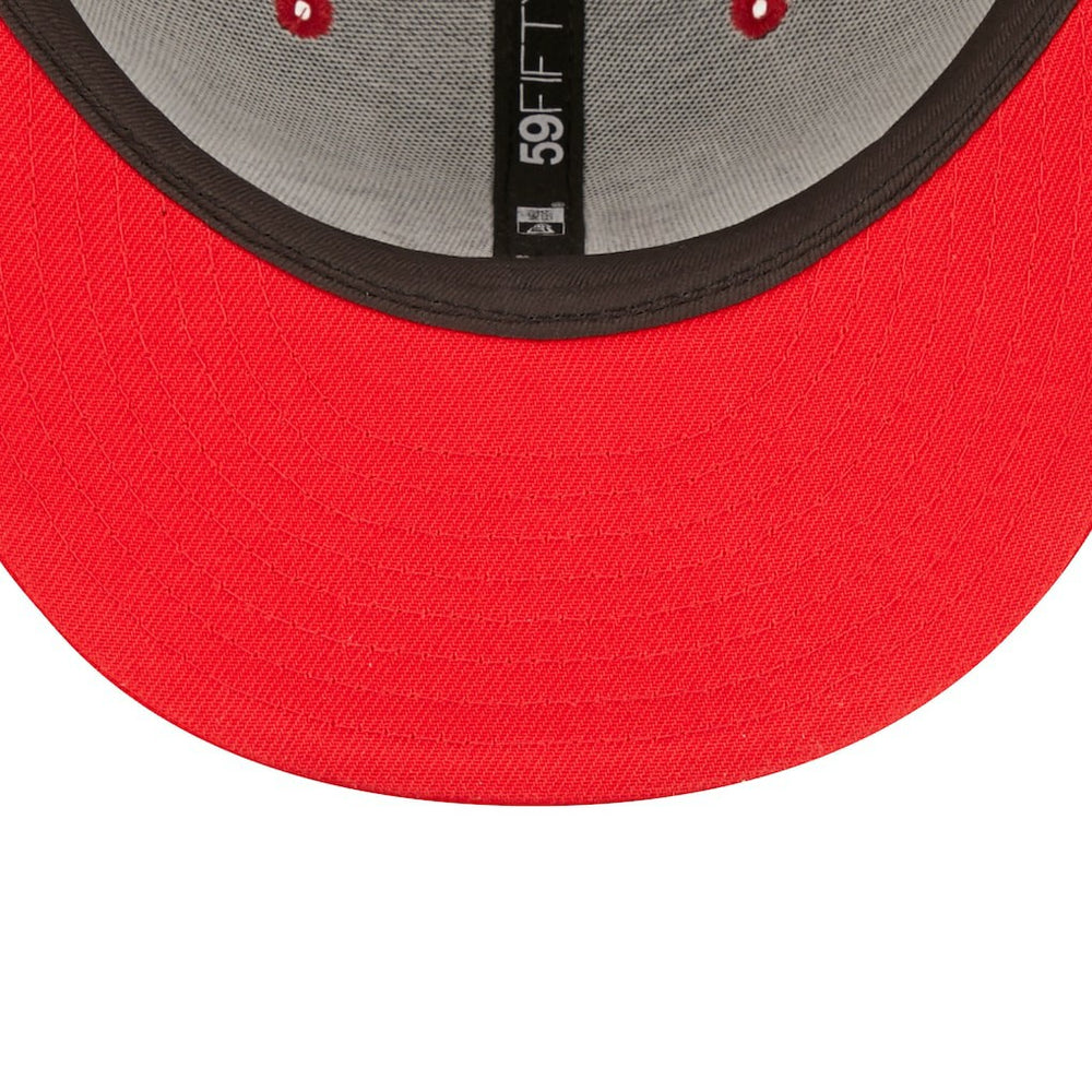 Kansas City Chiefs New Era Flipside 2Tone 59FIFTY Fitted Hat Black/Red