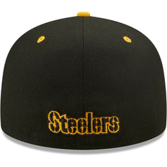 Pittsburgh Steelers New Era Flipside 2Tone 59FIFTY Fitted Hat Black/Gold