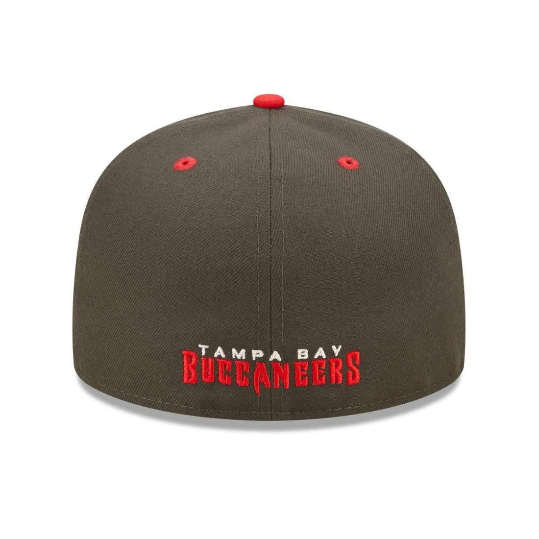 Tampa Bay Buccaneers New Era Flipside 2Tone 59FIFTY Fitted Hat Pewter/Red