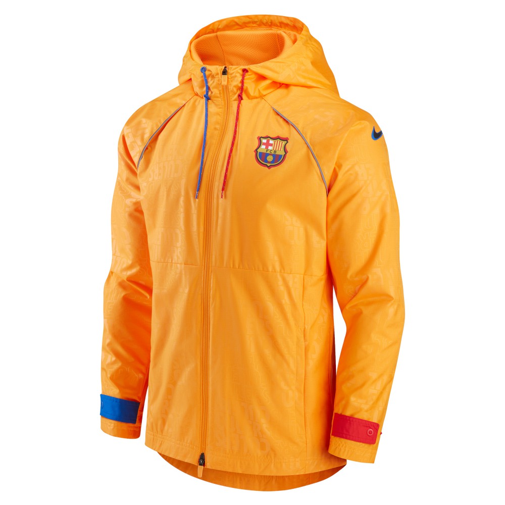 Barcelona All-Weather Full-Zip Jacket Orange