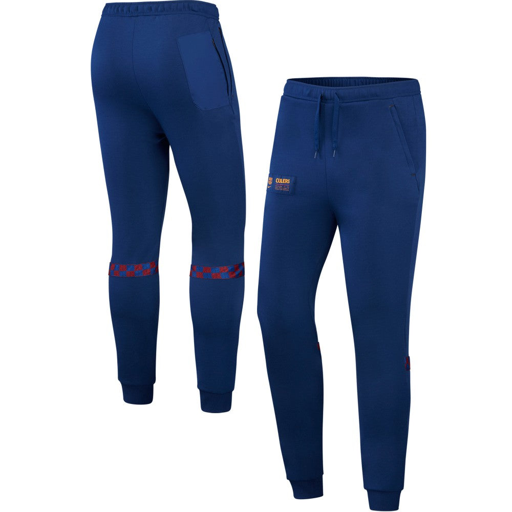 Barcelona Youth Travel Fleece Pants Blue