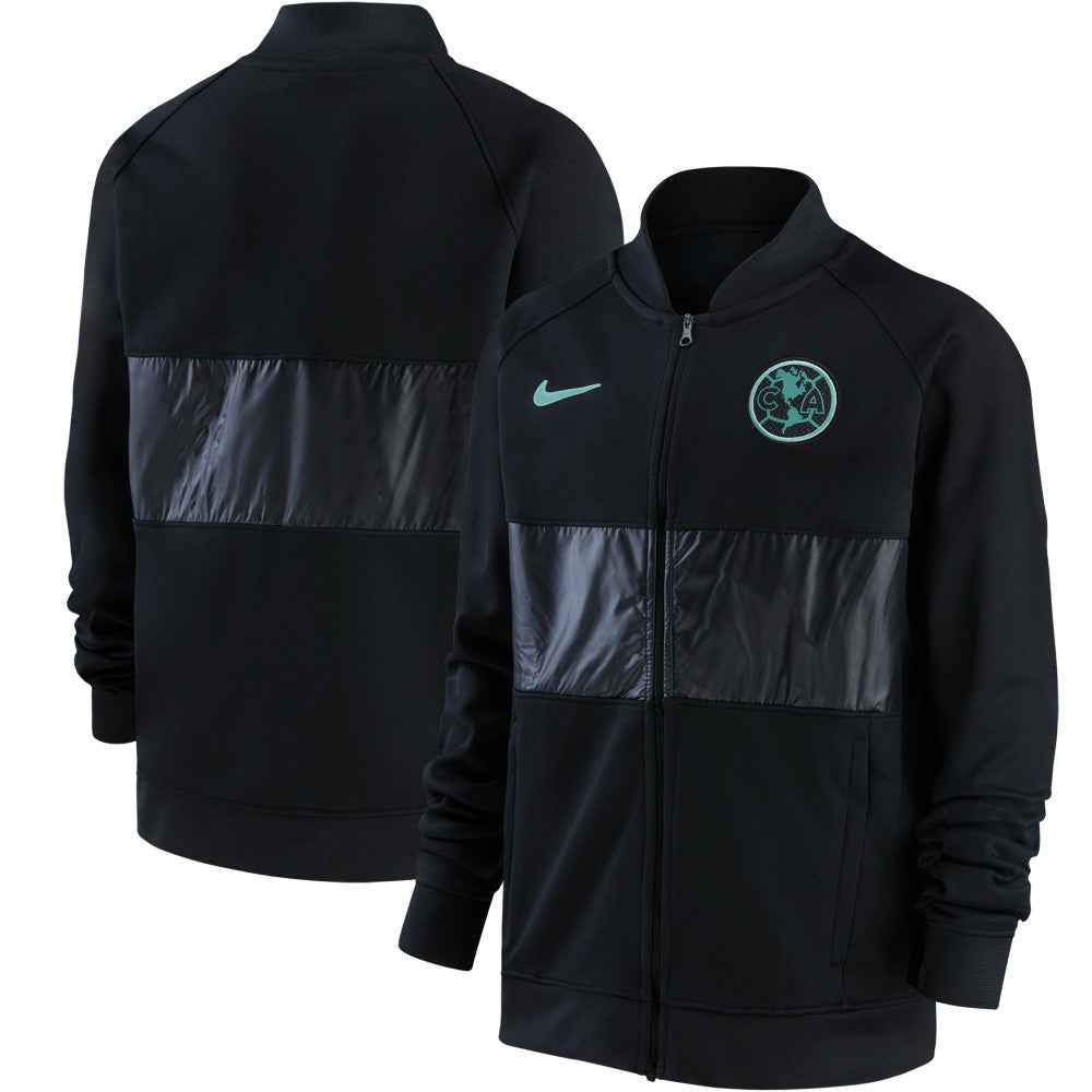 Club America Youth I96 Anthem Raglan Full-Zip Jacket Black