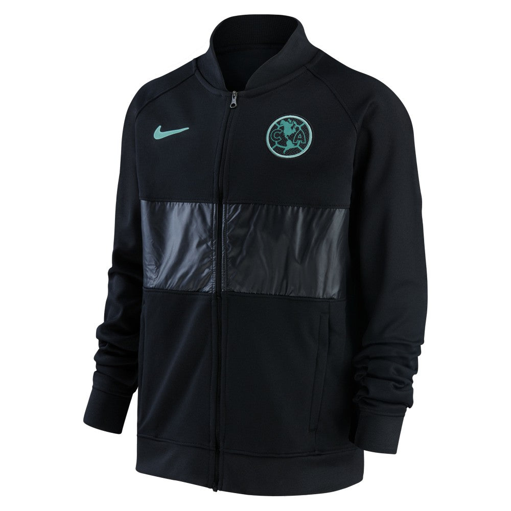 Club America Youth I96 Anthem Raglan Full-Zip Jacket Black