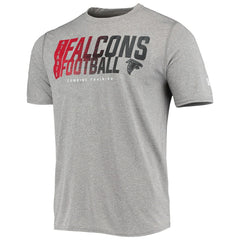 Atlanta Falcons New Era Combine Authentic Game On T-Shirt Heathered Gray