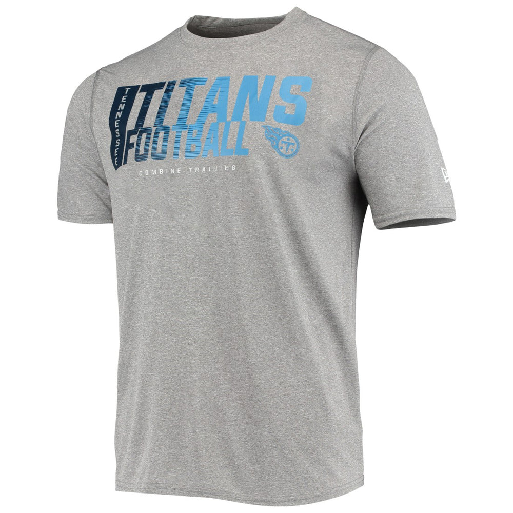 Tennessee Titans New Era Combine Authentic Game On T-Shirt Heathered Gray