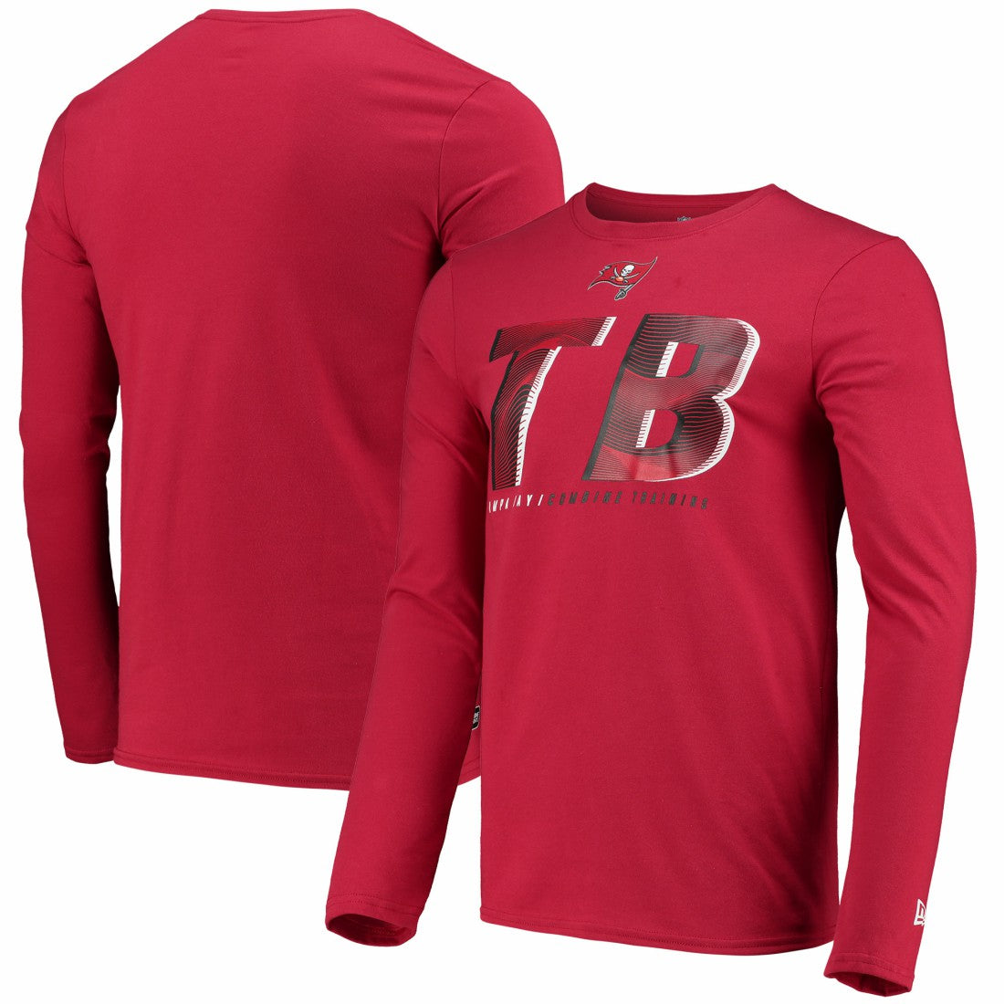 Tampa Bay Buccaneers New Era Combine Authentic Static Abbreviation Long Sleeve T-Shirt Red