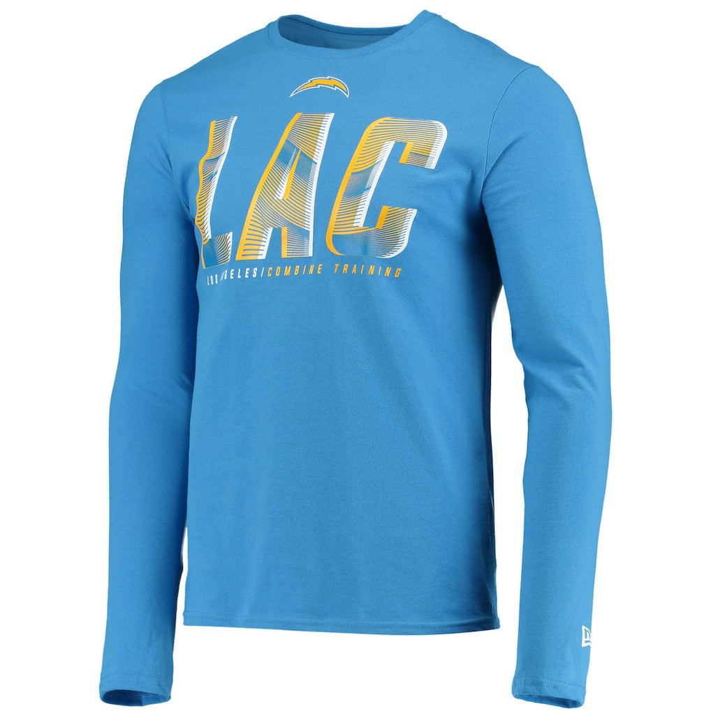 Los Angeles Chargers New Era Combine Authentic Static Abbreviation Long Sleeve T-Shirt Powder Blue