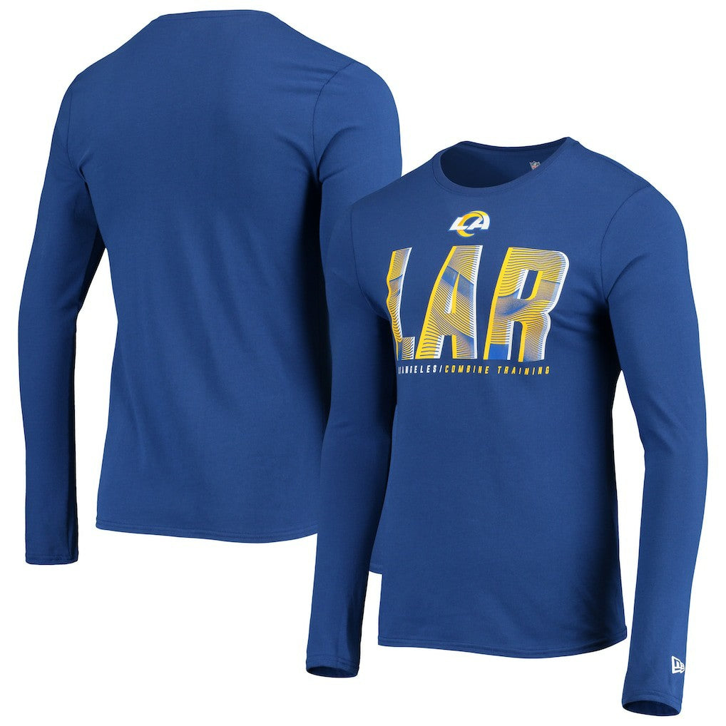 Los Angeles Rams New Era Combine Authentic Static Abbreviation Long Sleeve T-Shirt Royal