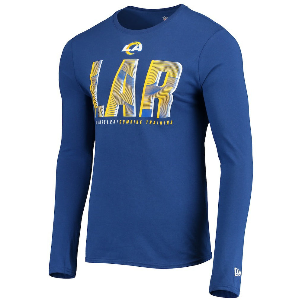 Los Angeles Rams New Era Combine Authentic Static Abbreviation Long Sleeve T-Shirt Royal