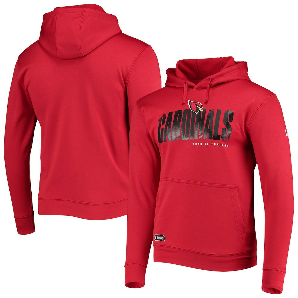 Arizona Cardinals New Era Combine Authentic Hard Hash Pullover Hoodie Cardinal