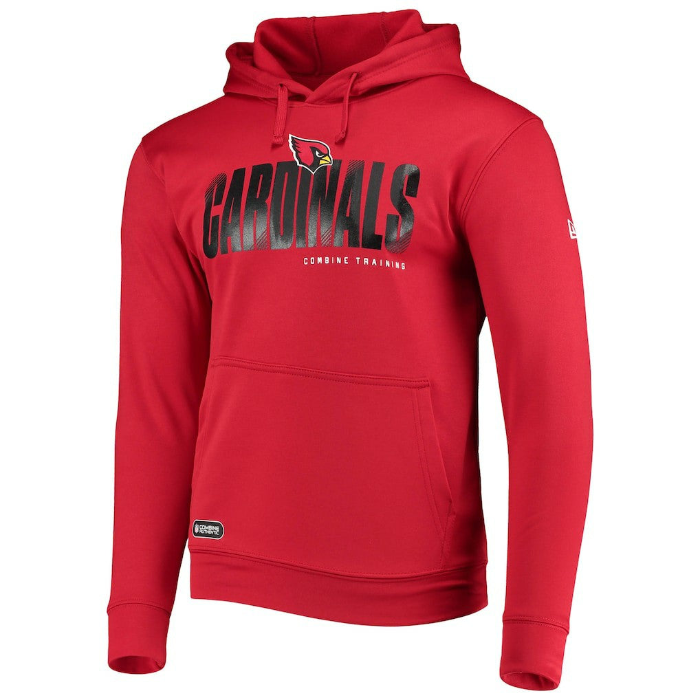Arizona Cardinals New Era Combine Authentic Hard Hash Pullover Hoodie Cardinal