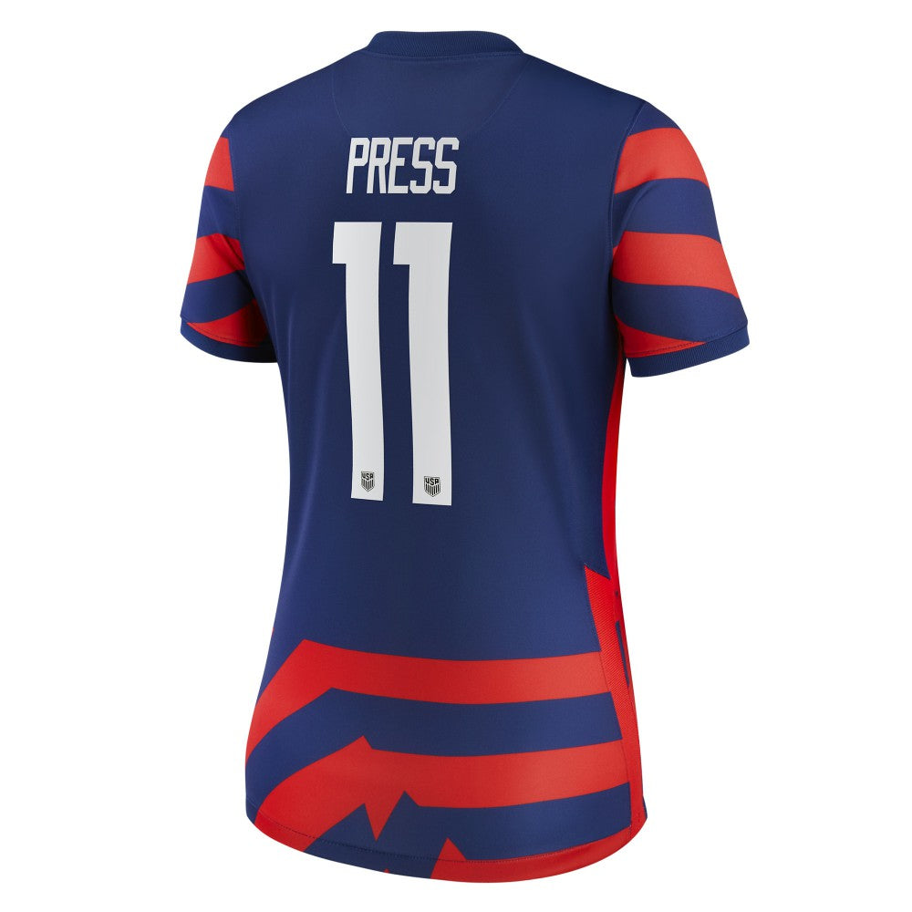 Christen Press USWNT 2021/22 Away Vapor Match Jersey Blue