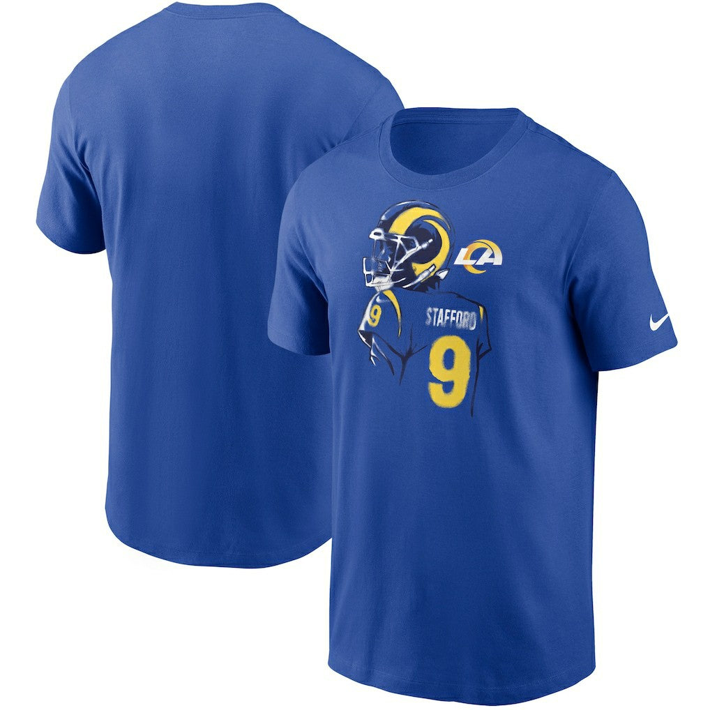 Matthew Stafford Los Angeles Rams Player Graphic T-Shirt Royal