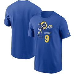 Matthew Stafford Los Angeles Rams Player Graphic T-Shirt Royal