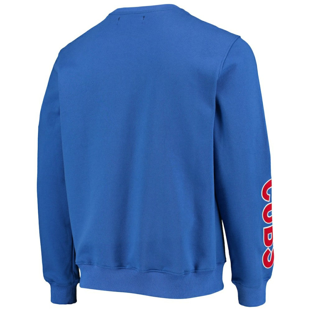 Chicago Cubs Pro Standard Stacked Logo Pullover Sweatshirt - Royal Pullover