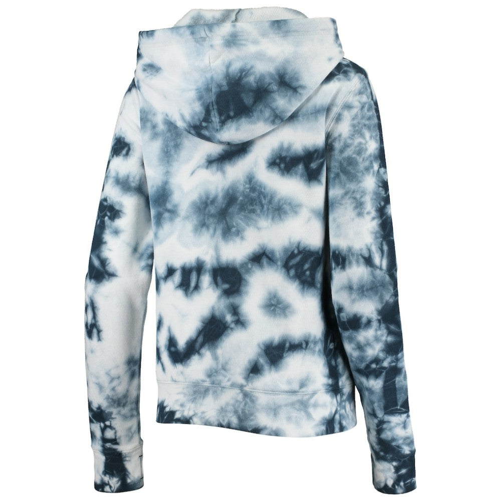 Boston Red Sox New Era Women's Tie-Dye Fleece Full-Zip Hoodie - Navy Hoodies