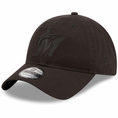Miami Marlins New Era Black On Black Core Classic 2.0 9TWENTY Adjustable Hat Hats