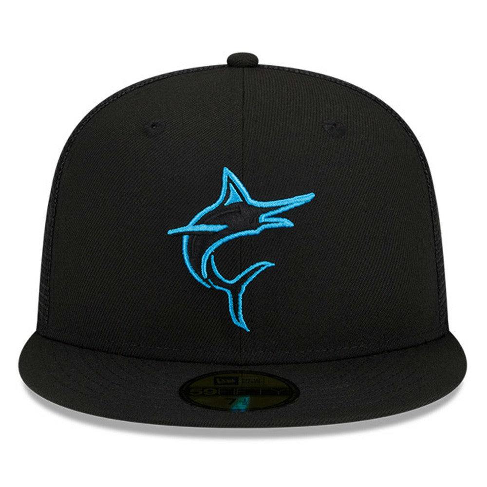 Miami Marlins New Era 2023 Batting Practice 59FIFTY Fitted Hat - Black Hats