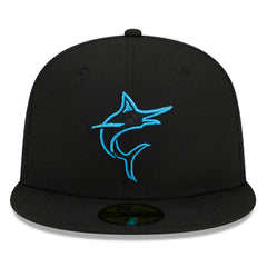 Miami Marlins New Era 2023 Batting Practice 59FIFTY Fitted Hat - Black Hats