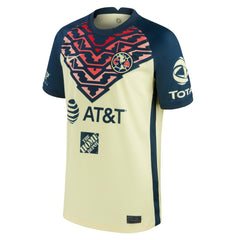 Club America Youth 2021/22 Home Breathe Stadium Replica Jersey Yellow