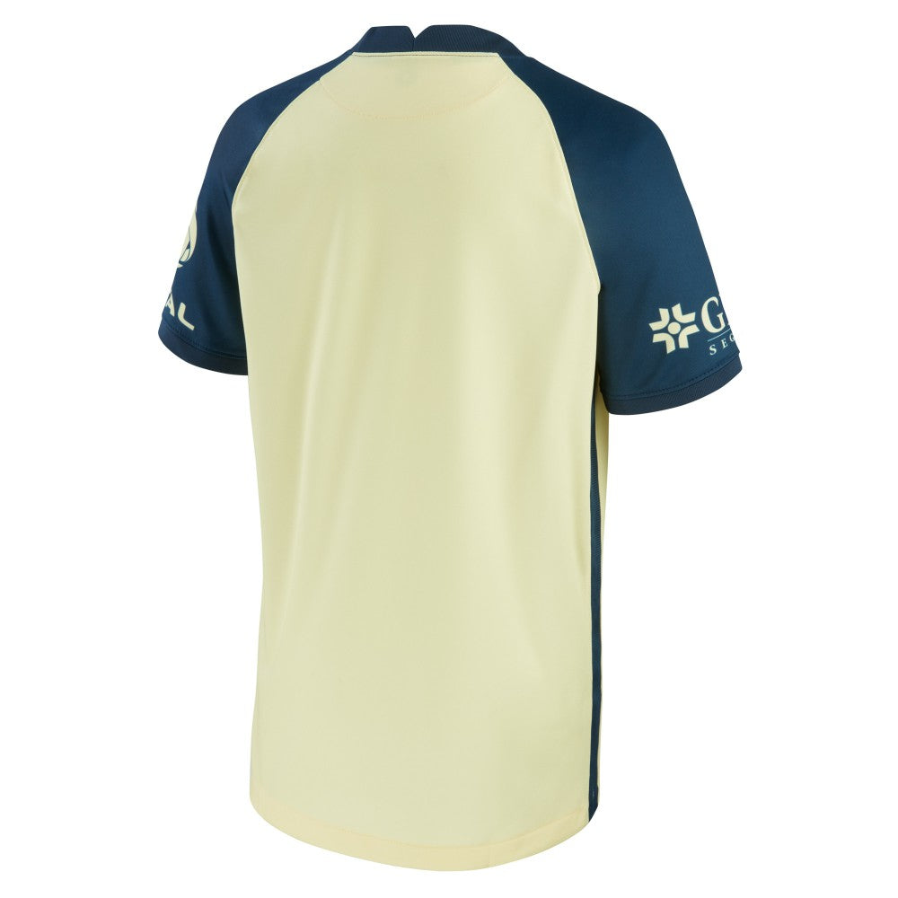 Club America Youth 2021/22 Home Breathe Stadium Replica Jersey Yellow