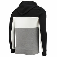 Miami Heat Junk Food Wordmark Colorblock Fleece Pullover Hoodie Black/White