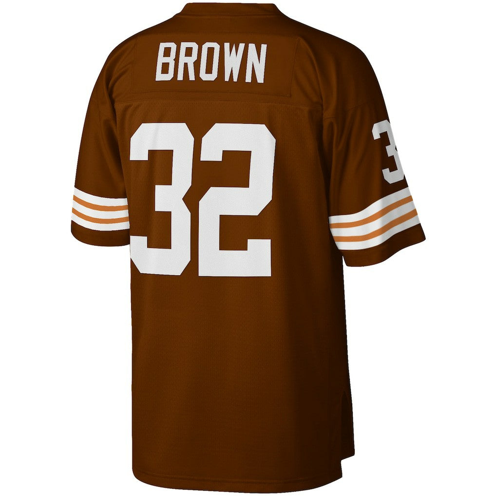 Jim Brown Cleveland Browns Big & Tall 1963 Retired Player Replica Jersey Brown