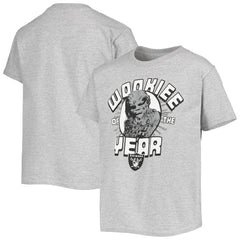 Las Vegas Raiders Junk Food Youth Star Wars Wookie Of The Year T-Shirt Heathered Gray