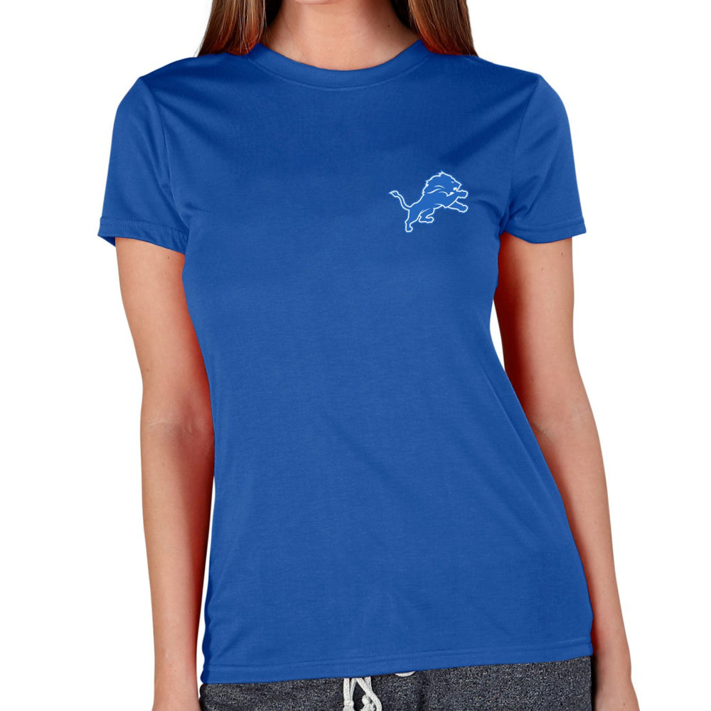 Detroit Lions Concepts Sport Women's Marathon Knit Lounge Top Royal