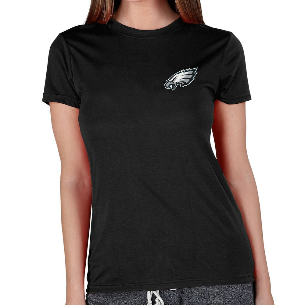 Philadelphia Eagles Concepts Sport Women's Marathon Knit Lounge Top Black