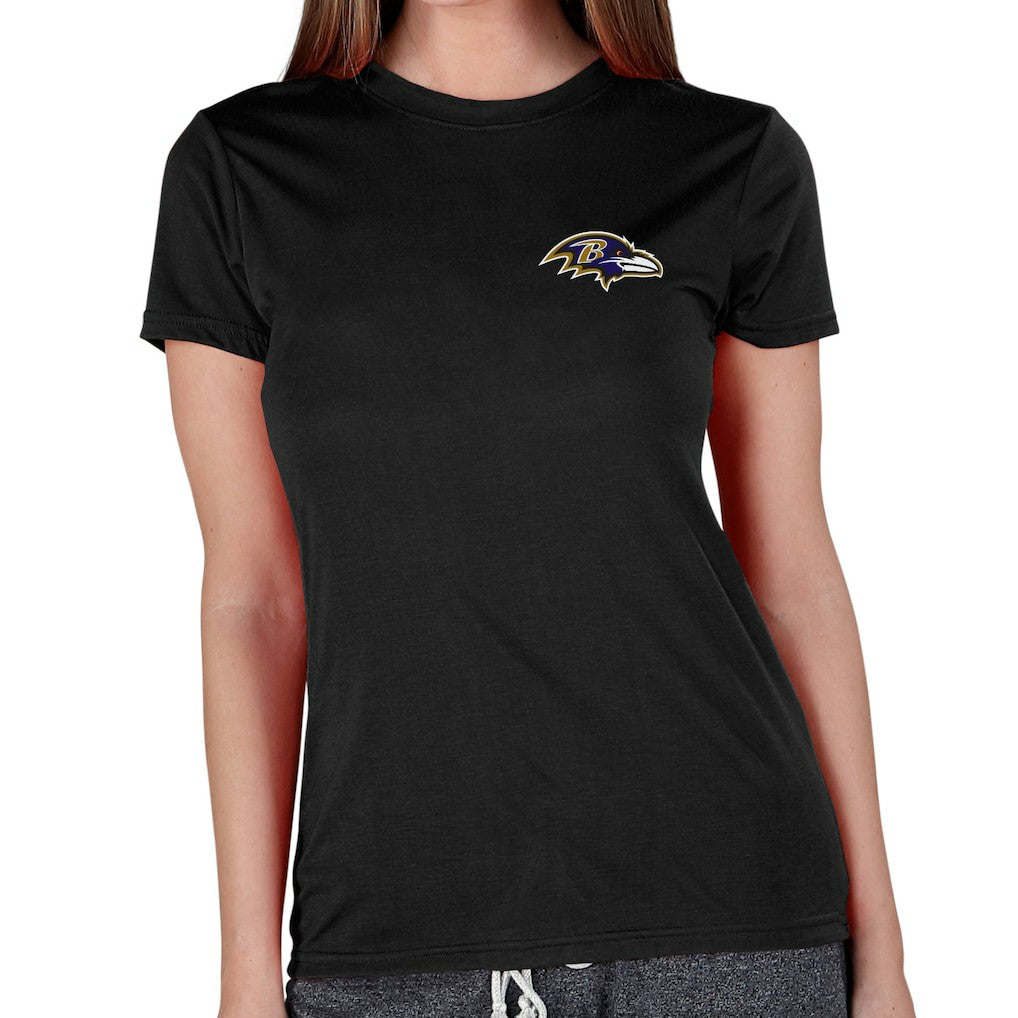 Baltimore Ravens Concepts Sport Women's Marathon Knit Lounge Top Black