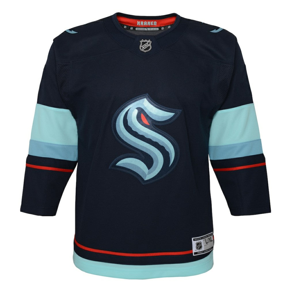 NHL Seattle Kraken Youth Home Premier Jersey - Navy