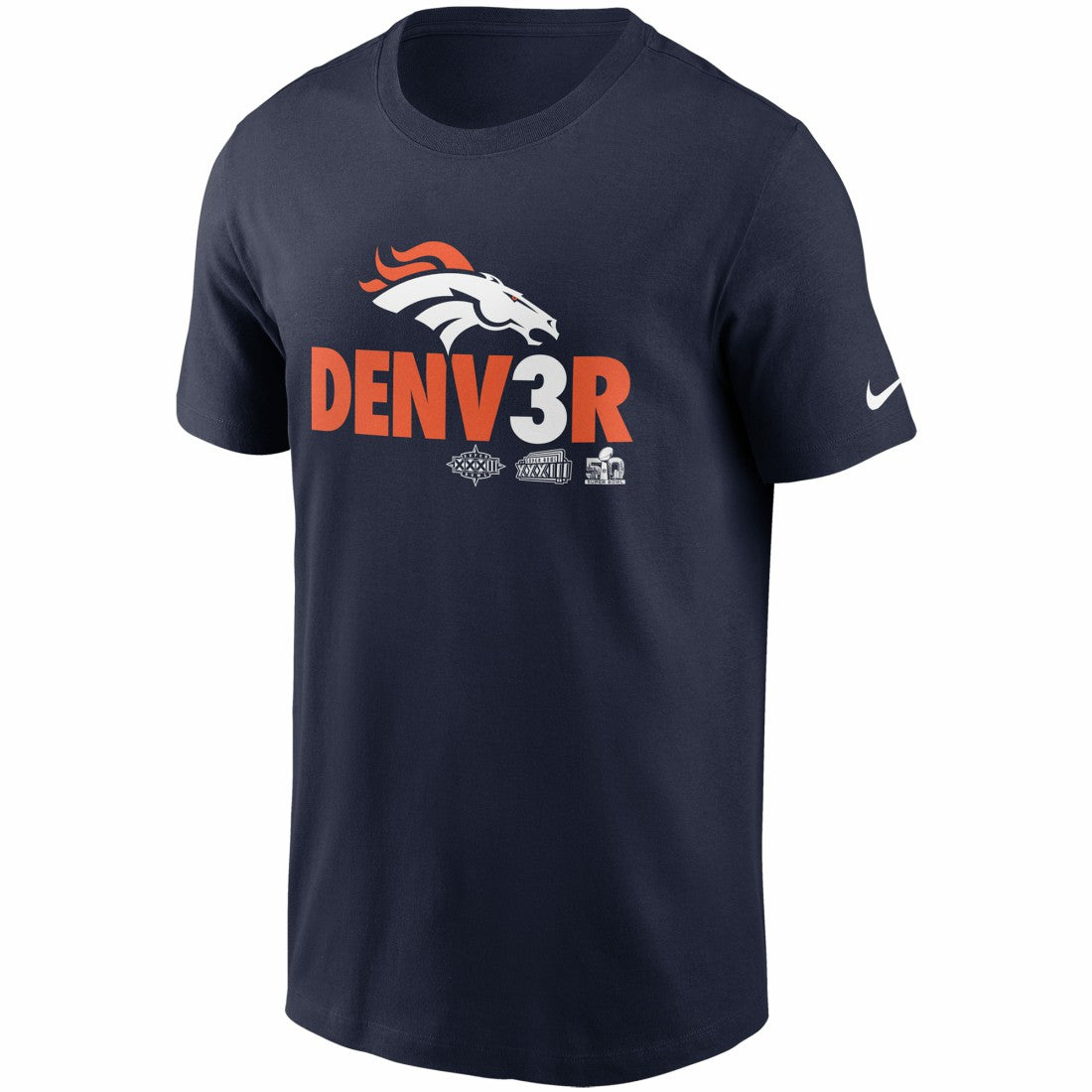 Denver Broncos Hometown Collection Denv3r T-Shirt Navy