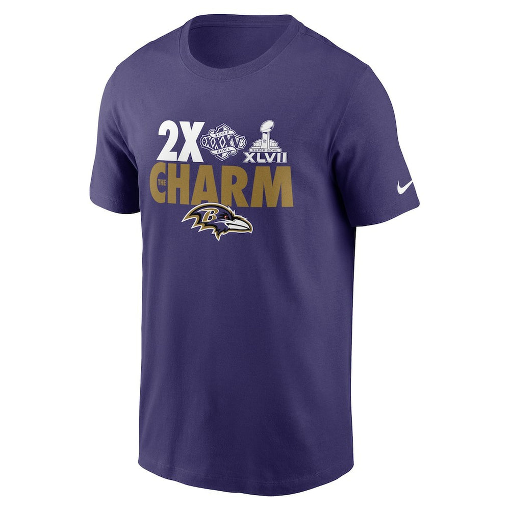 Baltimore Ravens Hometown Collection 2x Super Bowl Champions T-Shirt Purple