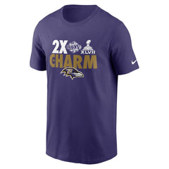 Baltimore Ravens Hometown Collection 2x Super Bowl Champions T-Shirt Purple