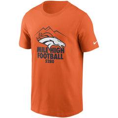 Denver Broncos Hometown Collection 5,280 T-Shirt Orange