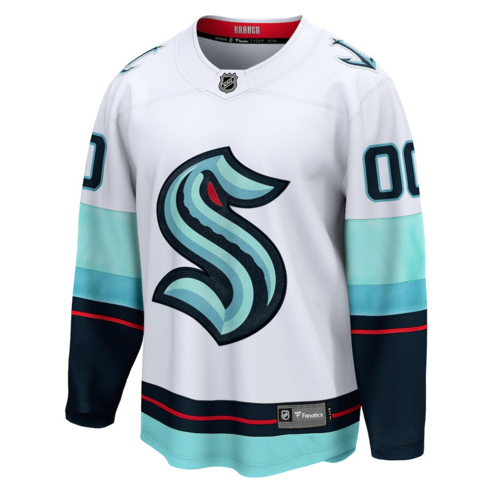 NHL,Custom Seattle Kraken Fanatics Away Breakaway Custom Jersey - White