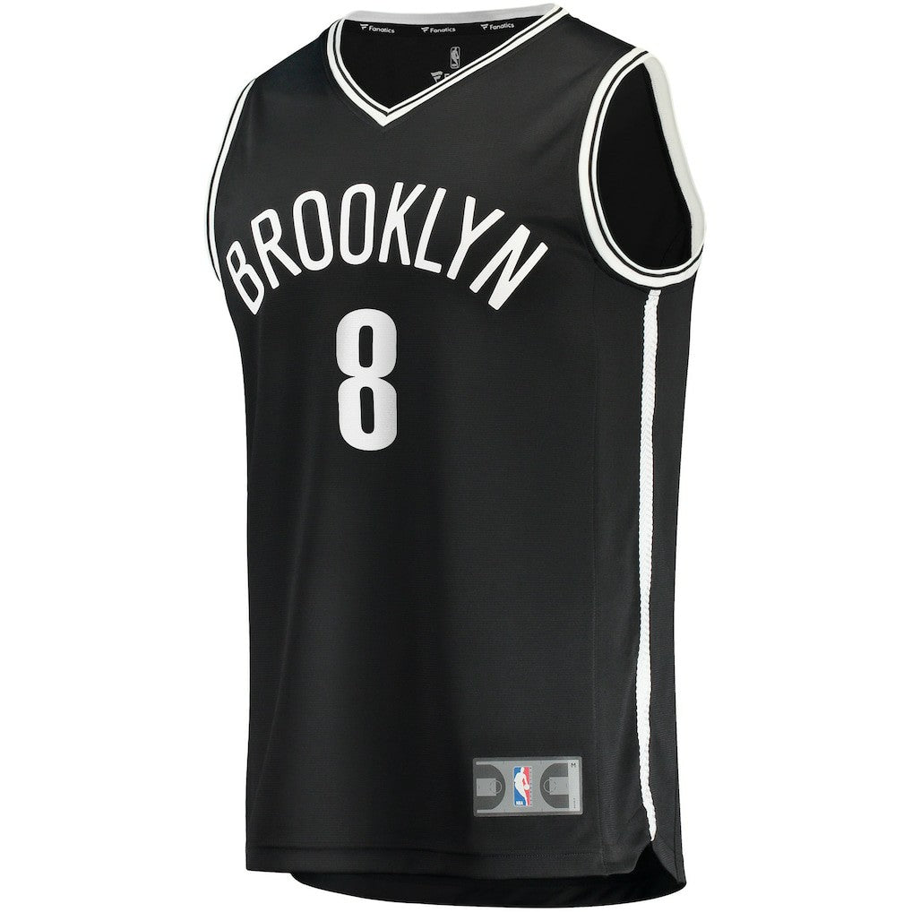 Cam Thomas Brooklyn Nets 2021 NBA Draft First Round Pick Fast Break Replica Jersey Black Icon Edition