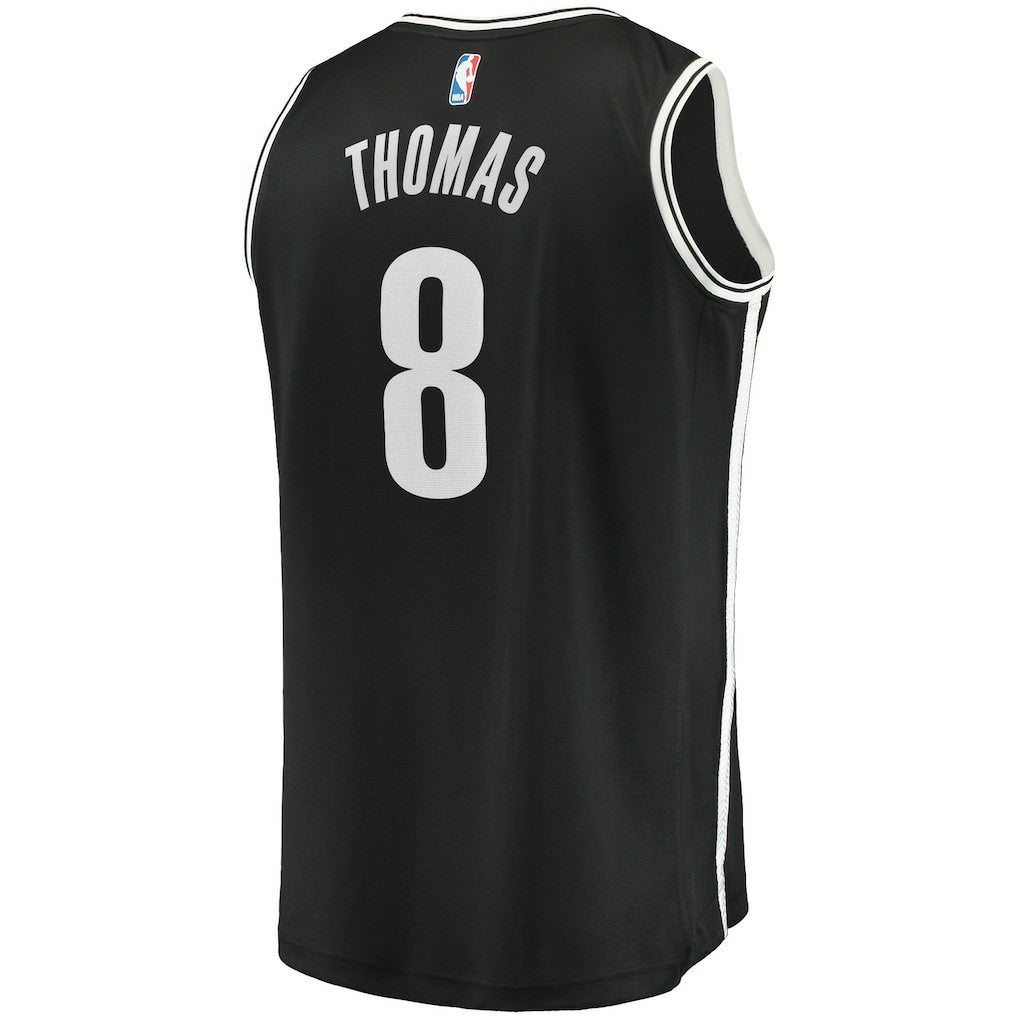 Cam Thomas Brooklyn Nets 2021 NBA Draft First Round Pick Fast Break Replica Jersey Black Icon Edition