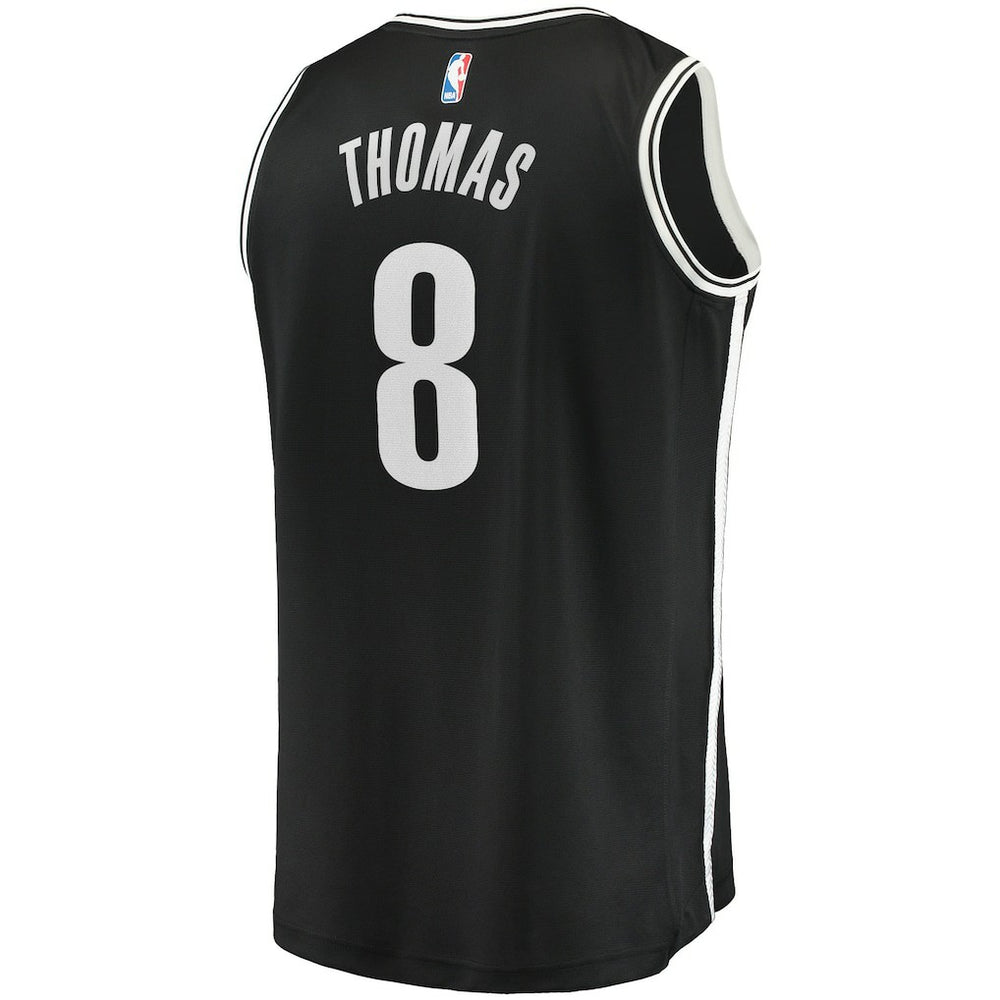 Cam Thomas Brooklyn Nets 2021 NBA Draft First Round Pick Fast Break Replica Jersey Black Icon Edition
