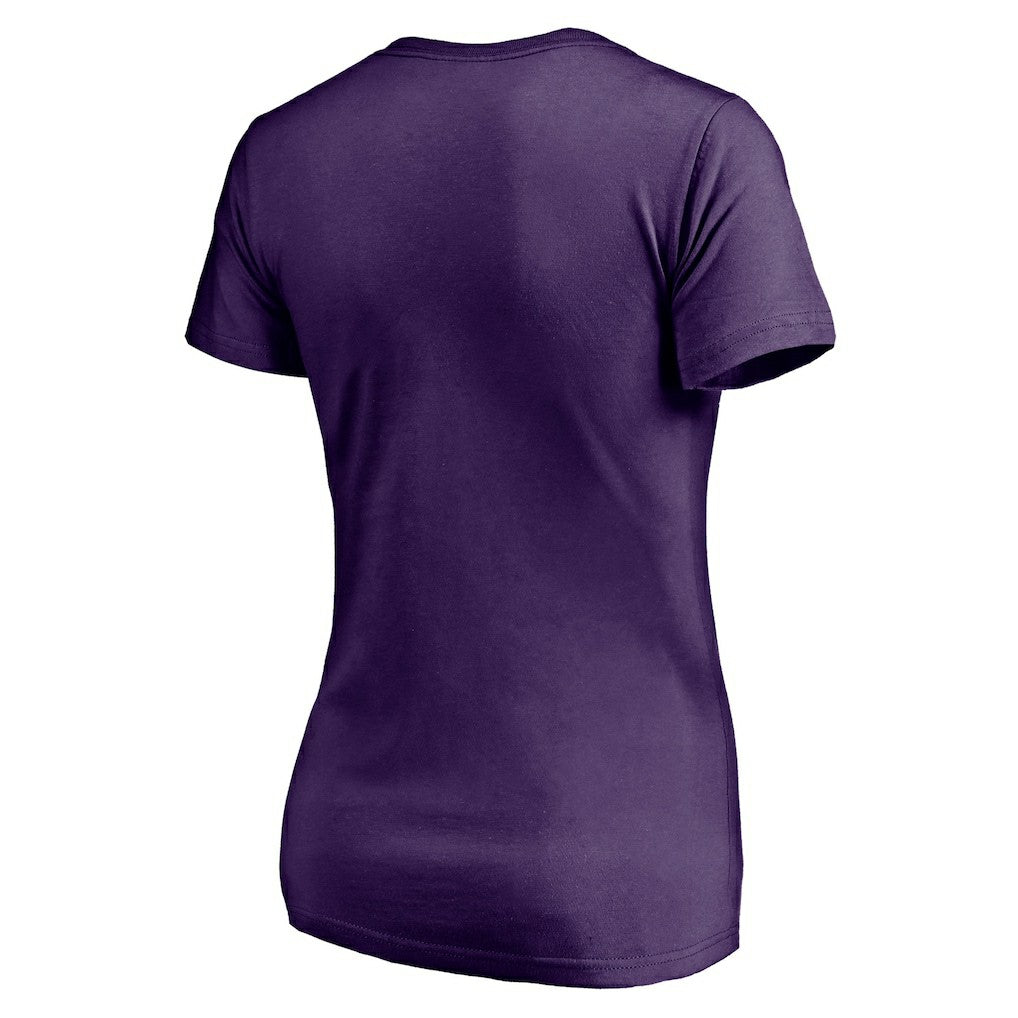 Baltimore Ravens Women's Hometown Collection Wildcat V-Neck T-Shirt Purple